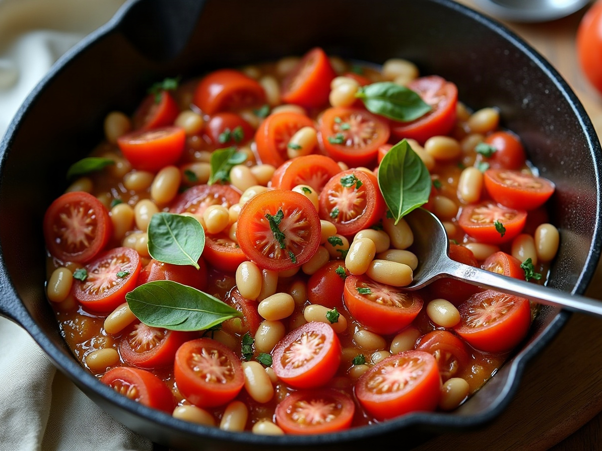 Tomato and White Bean Skillet Dinner. Tomatoes are at their peak right now across South Dakota, and a simple skillet meal built around them is exactly the kind of dinner that works on a busy weeknight. This one-pan tomato and white bean dish is substantial enough