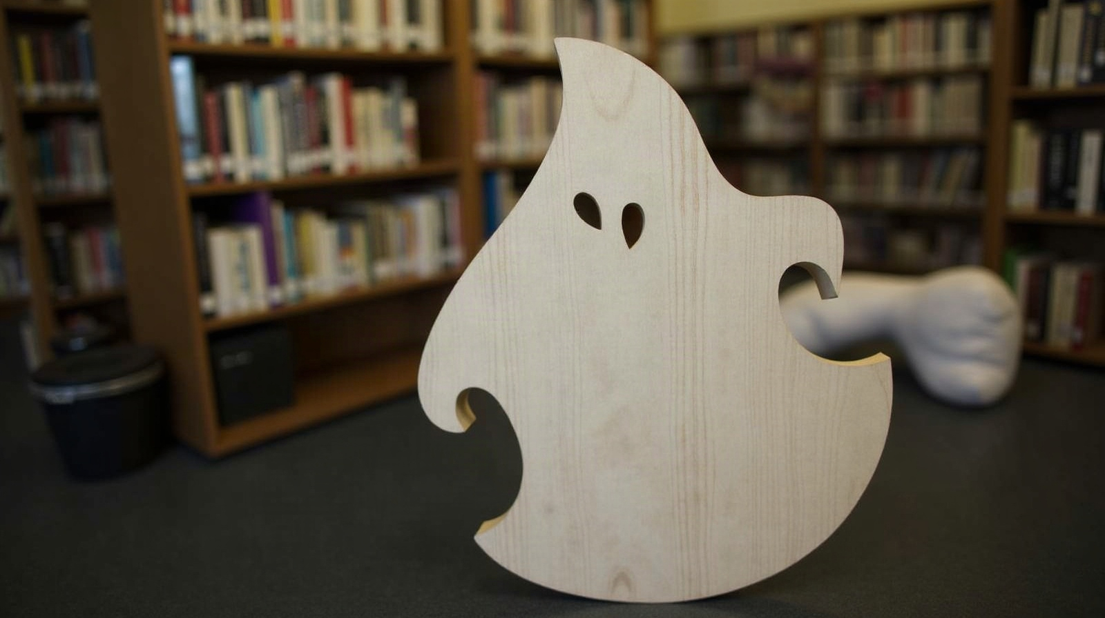 Brookings: The Physics Hiding Inside a Library Ghost. Somewhere between story hour and the periodicals section, the Brookings Public Library owns a machine that can turn a flat sheet of plywood into a ghost shaped like a book or a pumpkin, cut clean enough to paint and hang
