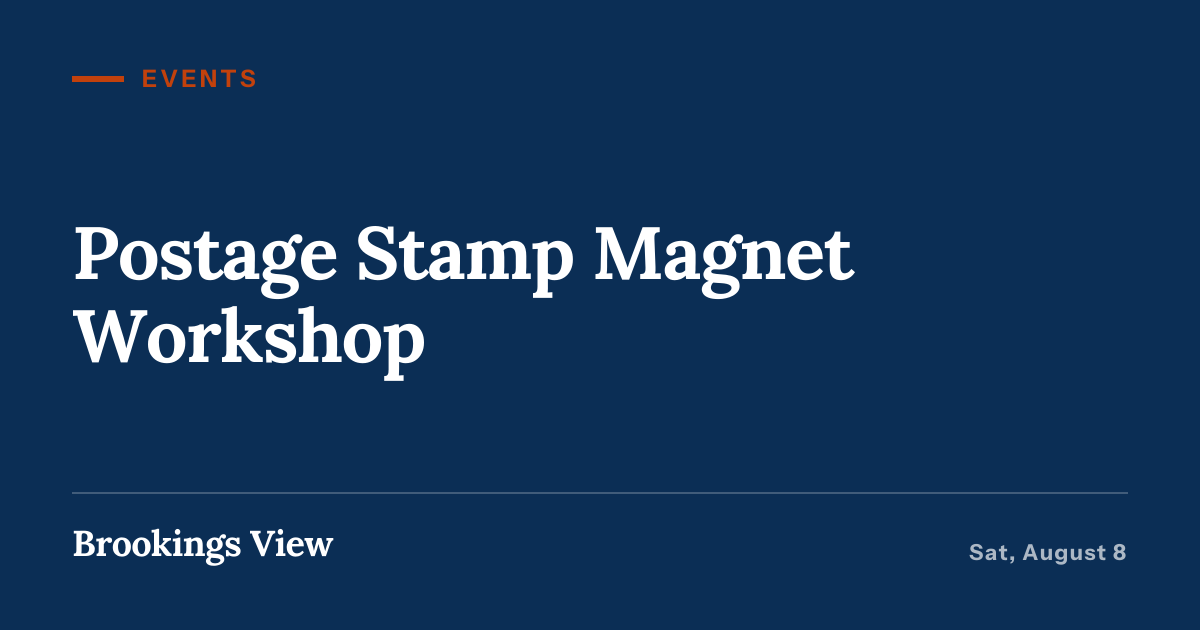 Illustration for “Postage Stamp Magnet Workshop”