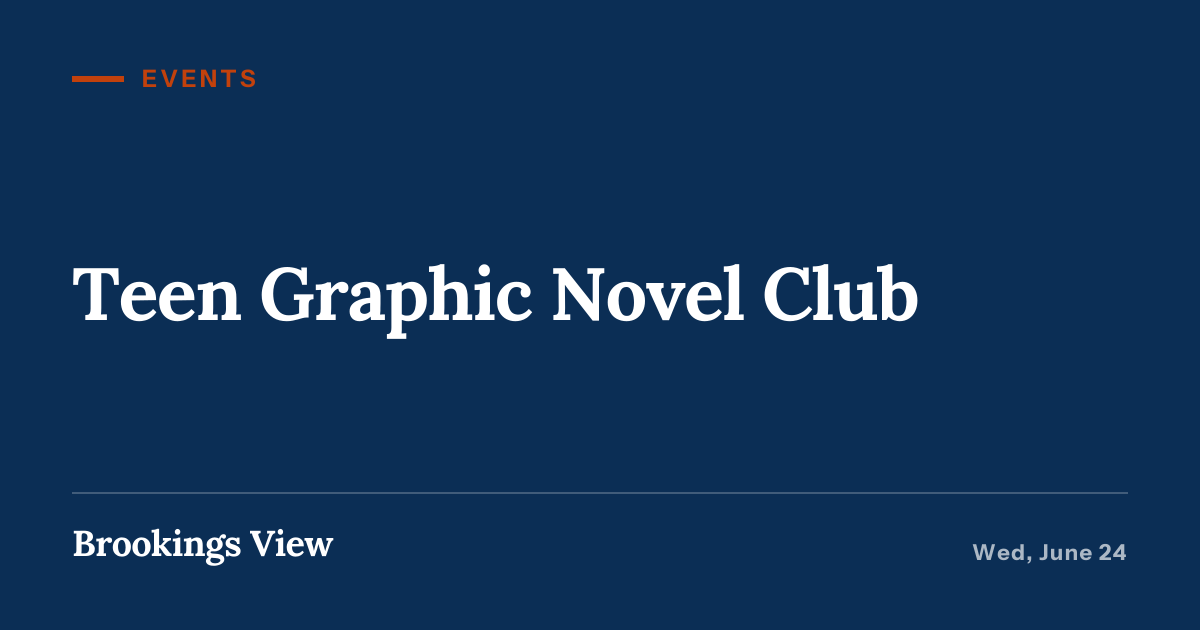 Illustration for “Teen Graphic Novel Club”