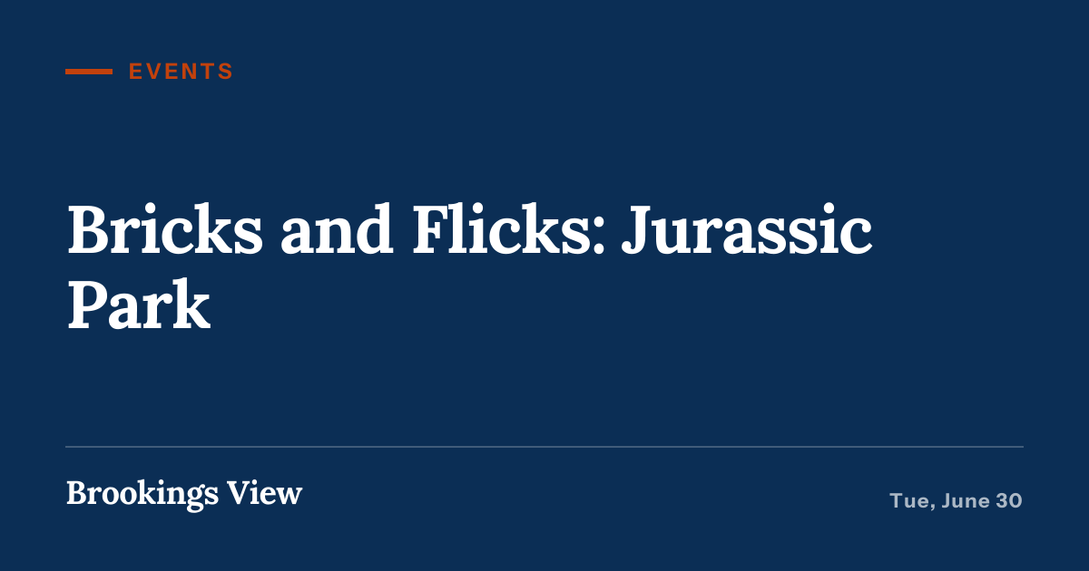 Illustration for “Bricks and Flicks: Jurassic Park”