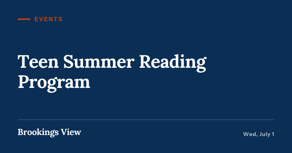 Illustration for “Teen Summer Reading Program”
