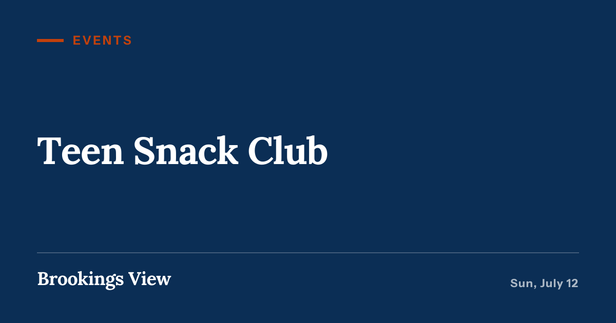 Illustration for “Teen Snack Club”