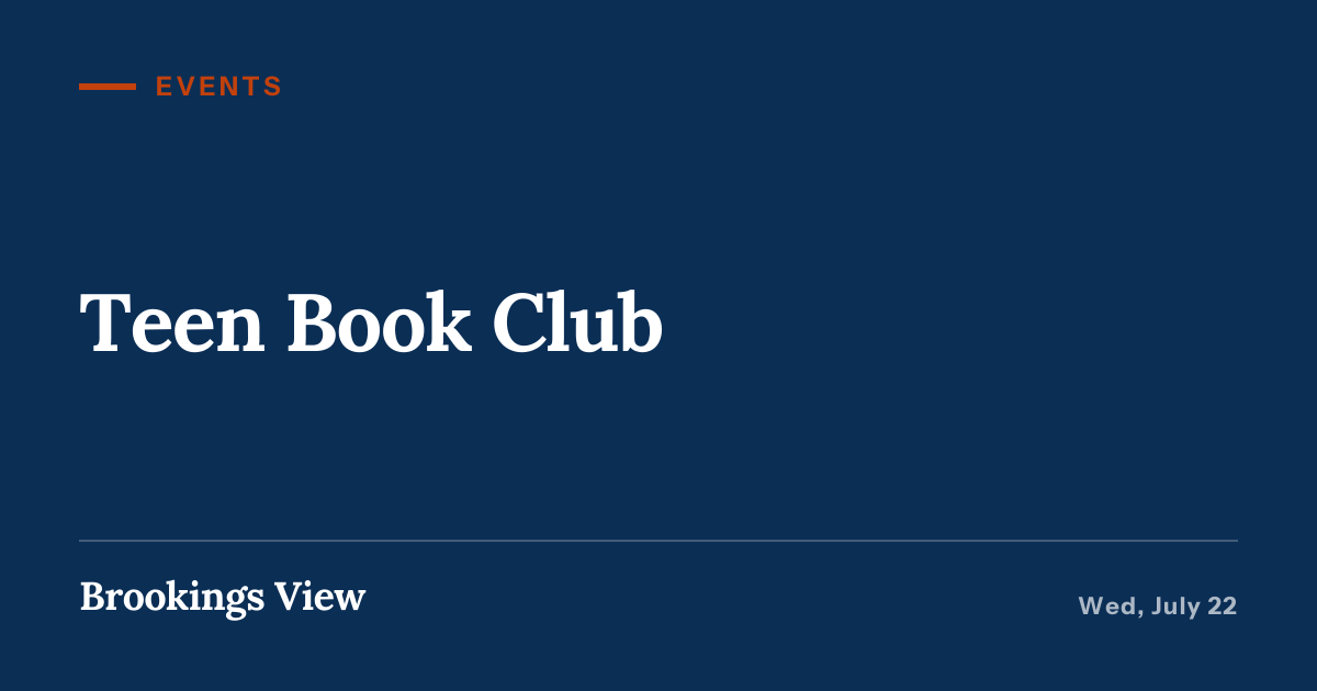 Illustration for “Teen Book Club”