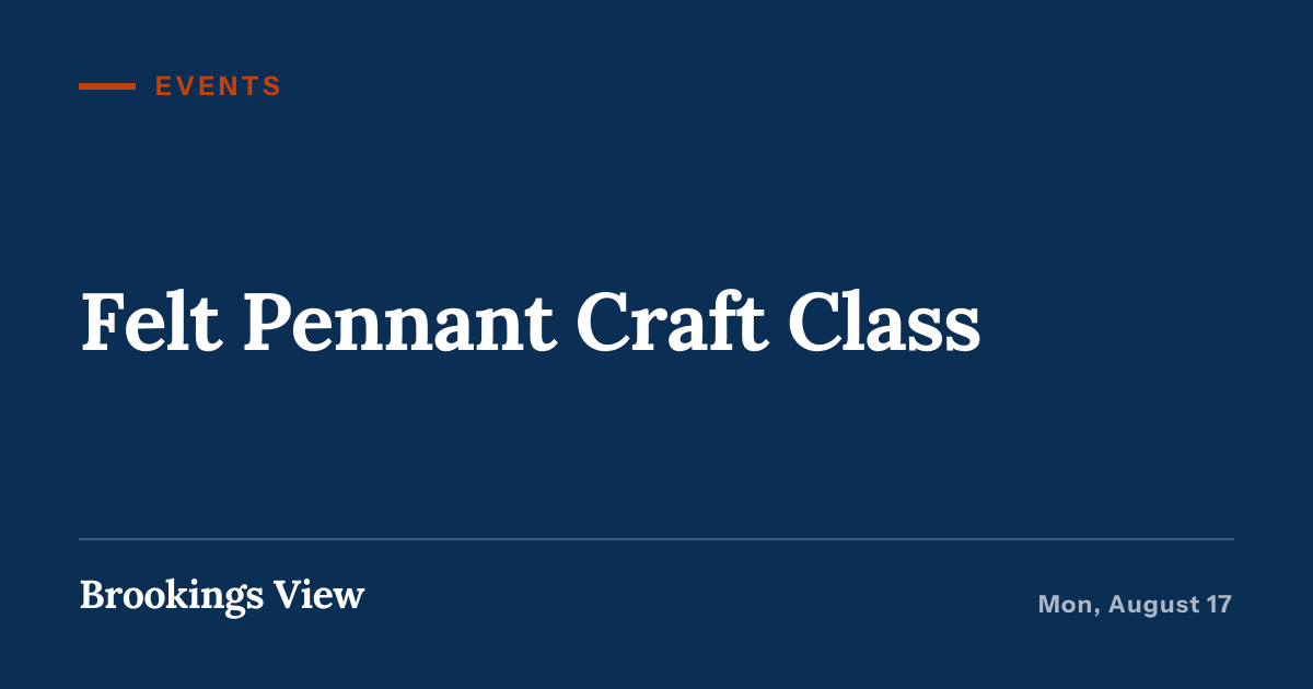 Illustration for “Felt Pennant Craft Class”