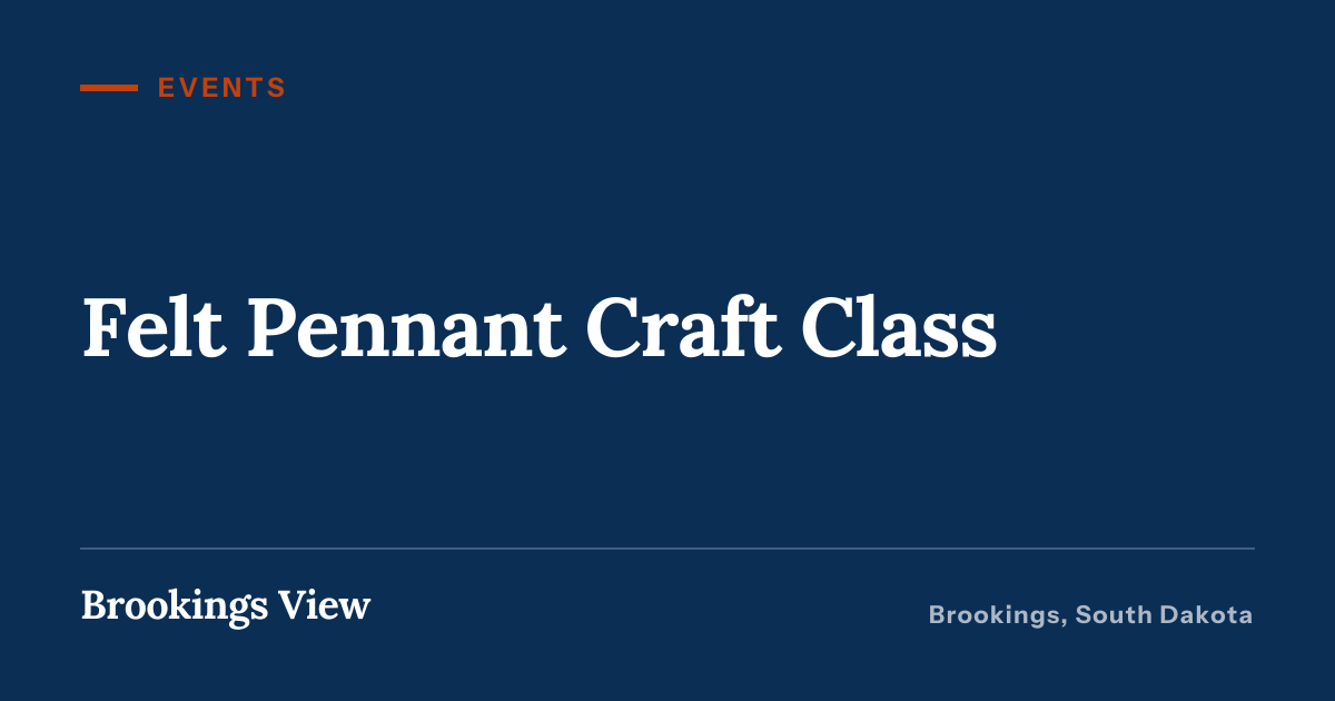 Illustration for “Felt Pennant Craft Class”