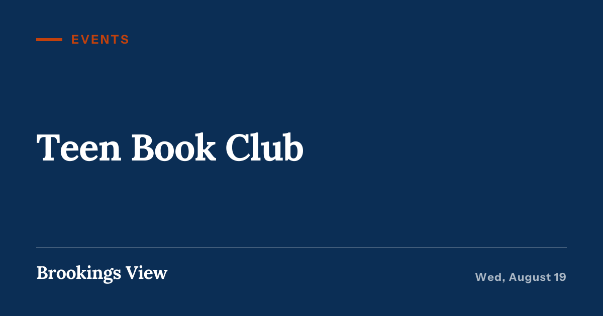Illustration for “Teen Book Club”