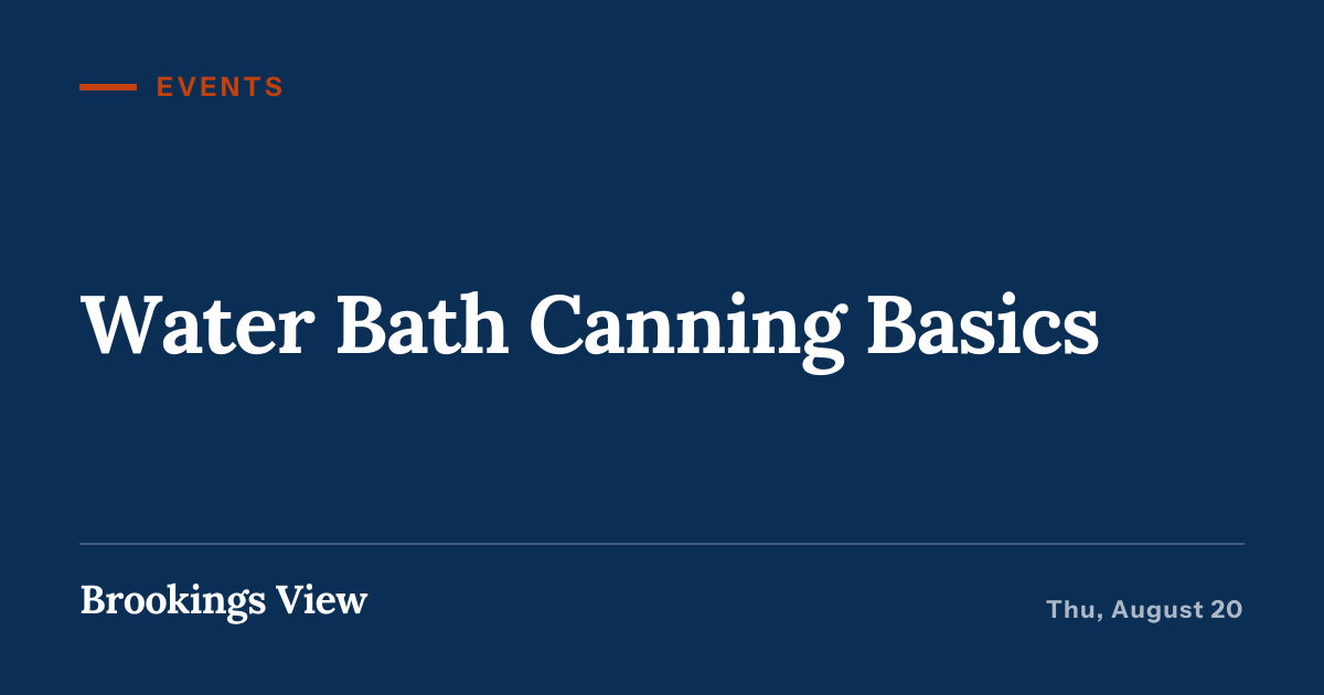 Illustration for “Water Bath Canning Basics”
