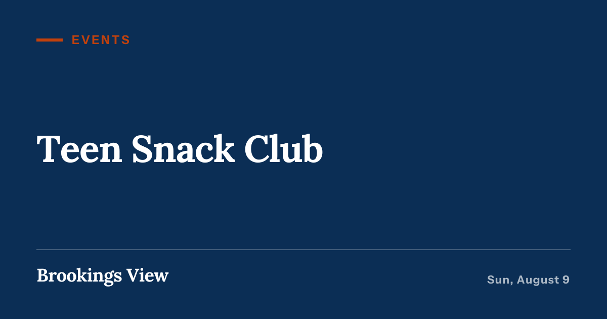Illustration for “Teen Snack Club”
