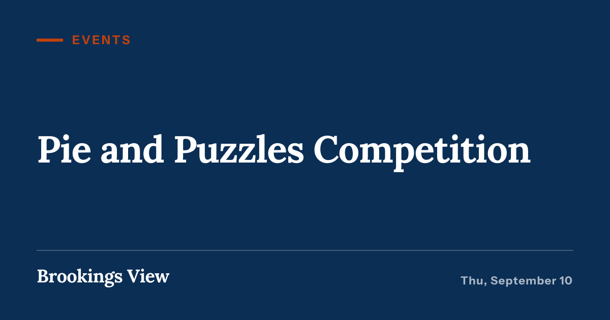 Illustration for “Pie and Puzzles Competition”