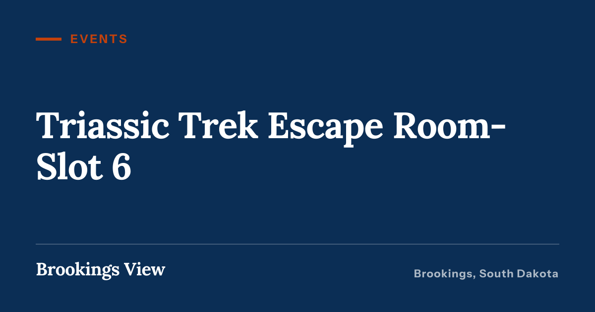 Illustration for “Triassic Trek Escape Room- Slot 6”
